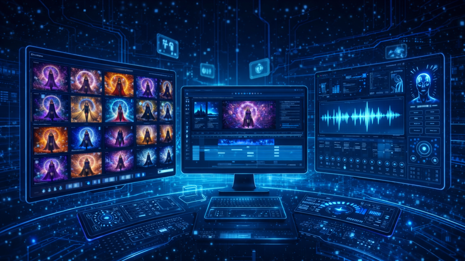 AI Tools for Creators interface scene