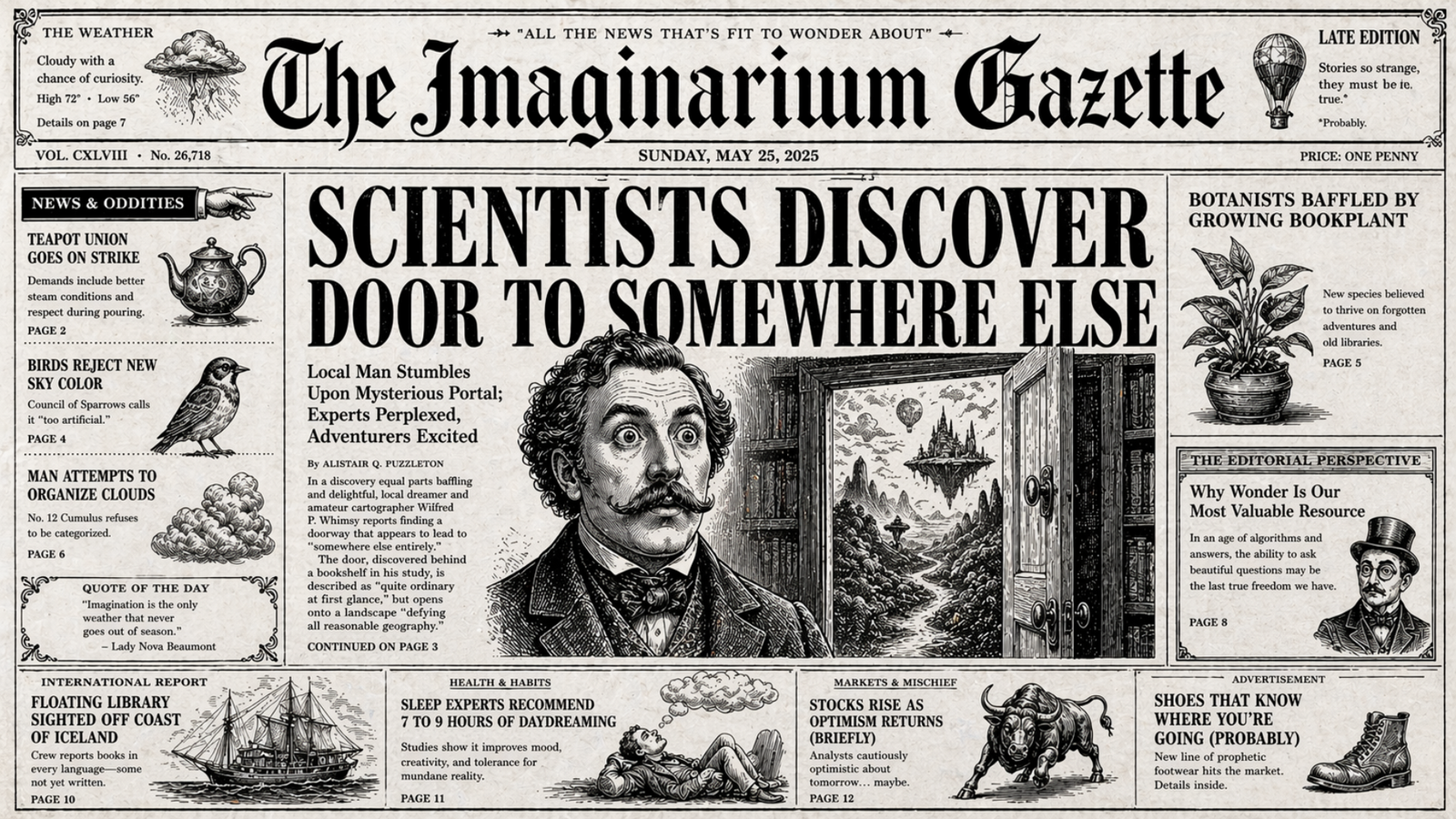 ChatGPT image generator update 2026 readable typography newspaper example